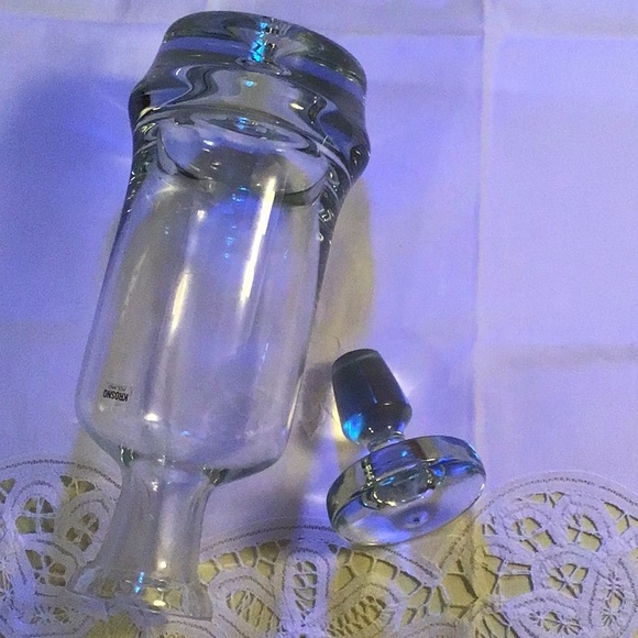 Krosno Poland Vintage Crystal Decanter, 1 Lt. With Stopper - Picture 8 of 9